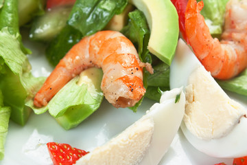 shrimp and vegetables