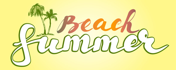 summer beach logo symbol vector illustration sketch isolated on white background