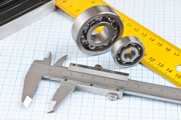 callipers with bearing
