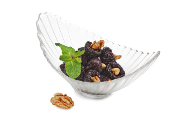 plums stuffed with nuts