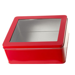 metal container isolated on white background