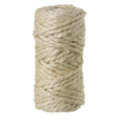 Sisal Rope roll isolated on white background
