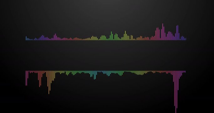 abstract motion background dancing lines suitable as use in a music video audio spectrum