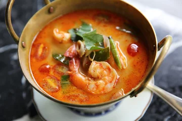 Fotobehang Shimp tom yum soup , Thai food © Oran Tantapakul