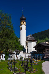 Obraz premium Friedhof Innichen San Candido Südtirol