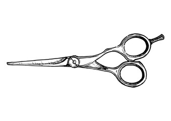 illustration of hair-cutting shears