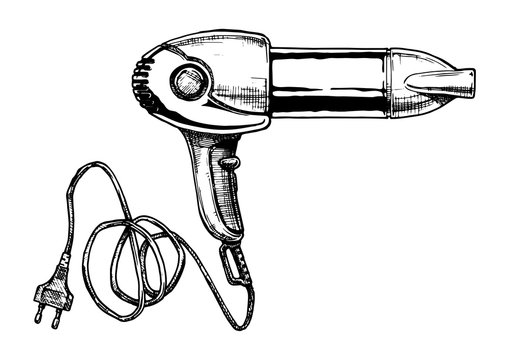 illustration of hair dryer