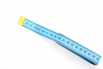 Blue tape measure