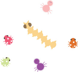 Cute Bugs Vector