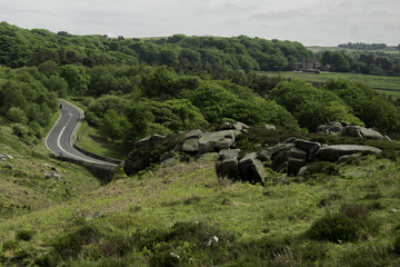 ULICA W PARKU NARODOWYM, PEAK DISTRICT, STONAGE EDGE, UK  © DawidDobosz