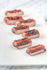 Grilled pork ribs