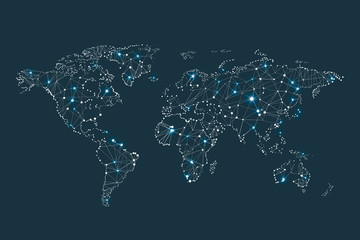 Global network design illustration