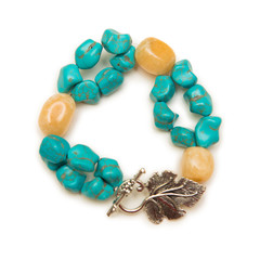 Nice necklace isolated on white background