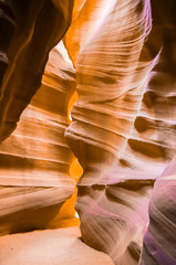 Inside of the Upper Antelope Canyon. Page, Coconino County, Arizona, USA.