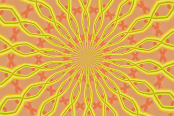 Yellow lines Kaleidoscope