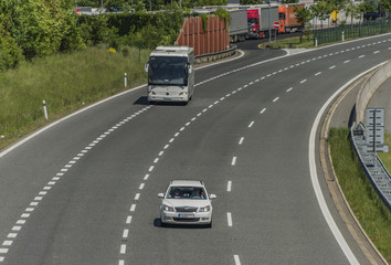 Highway near Usti nad Labem city