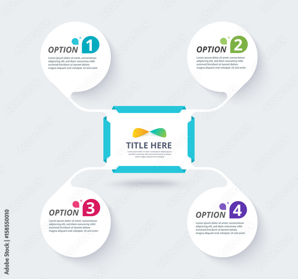 Poster infographic diagram template design simple design. include icon design. vector illustration.
