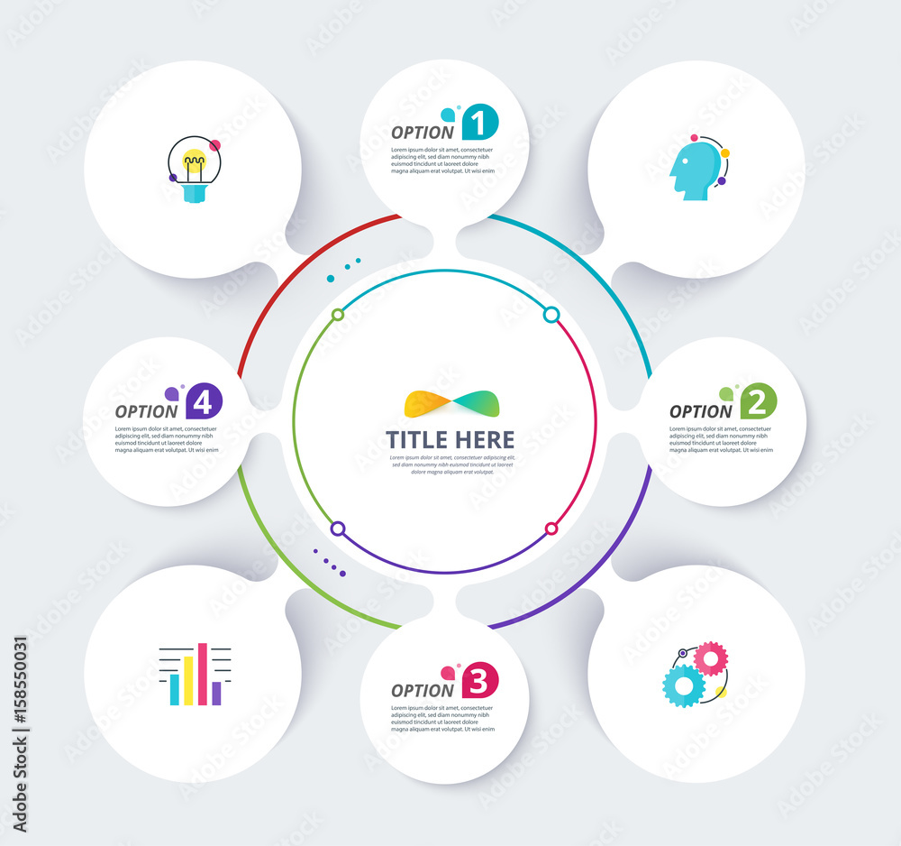 Poster infographic diagram template design simple design. include icon design. vector illustration.