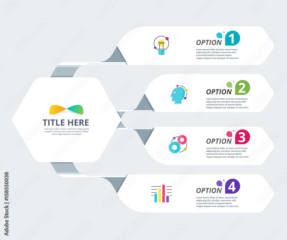 Poster infographic diagram template design simple design. include icon design. vector illustration.