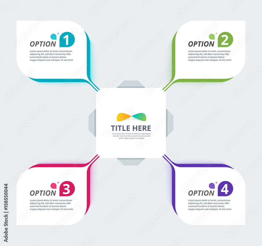 Poster infographic diagram template design simple design. include icon design. vector illustration.