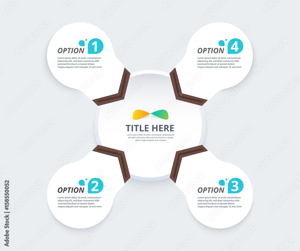 Poster infographic diagram template design simple design. include icon design. vector illustration.