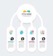 Infographic diagram template design simple design. include icon design. vector illustration.