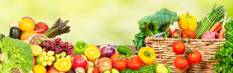 Vegetables and fruits.