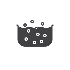 Jacuzzi icon vector, filled flat sign, solid pictogram isolated on white. Symbol, logo illustration. Pixel perfect