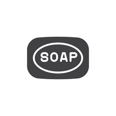 Piece of soap icon vector, filled flat sign, solid pictogram isolated on white. Symbol, logo illustration. Pixel perfect