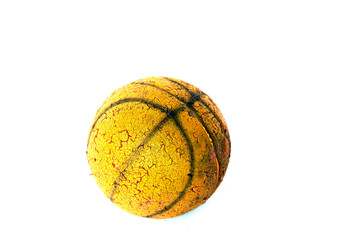 Basketball  old  on white