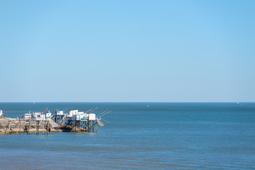 Fisherman cabins at the coast