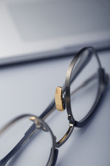 Metal framed glasses
