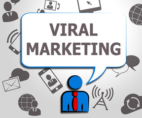 Viral Marketing Means Social Media 3d Illustration