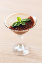 dessert with coffee