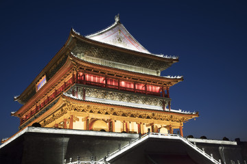 Drum Tower of Xi'an, downtown Xi'an Shaanxi province of China © David Davis