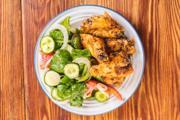Chicken wings in sauce
