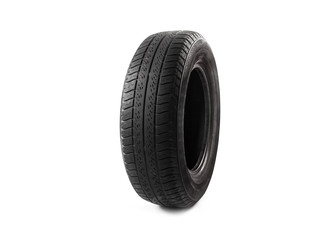 Car tire isolated on white background