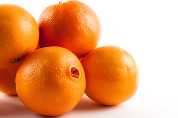 Fresh ripe orange isolated