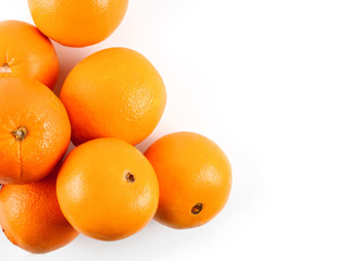 Fresh ripe tangerine isolated
