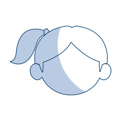 cute face girl smiling young child image vector illustration