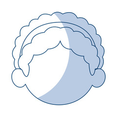 cute face girl smiling young child image vector illustration