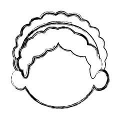 cute face girl smiling young child image vector illustration