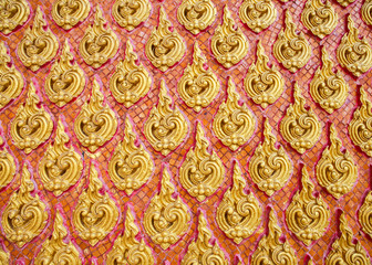 The painting on the temple wall Thailand