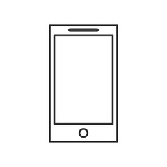 smartphone mobile technology communication call icon vector illustration