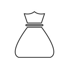 bag money cash bank economy finance icon vector illustration