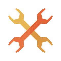 tools wrench computer repair services technical support concepts vector illustration