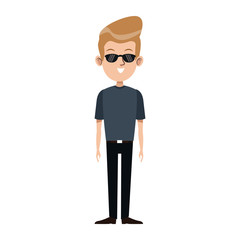man character male avatar people icon vector illustration