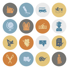 Fototapeta premium School and Education Icons