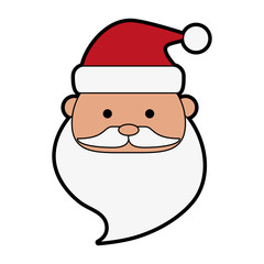 santa claus christmas related icon image vector illustration design 