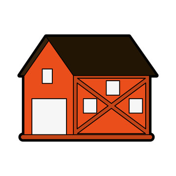 rural barn icon image vector illustration design 